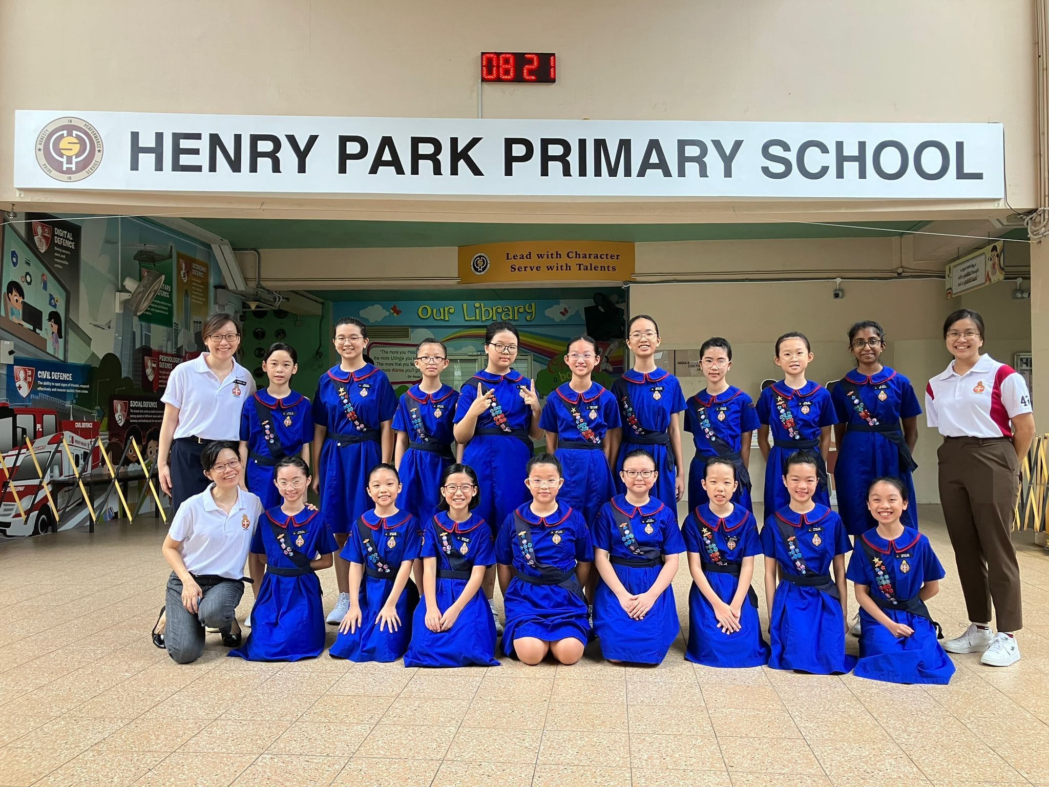 Girls' Brigade members group photo